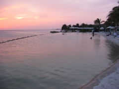 Infinity pool looking over the sea