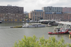 Resident vessel temporarily leaving harbour for Sail